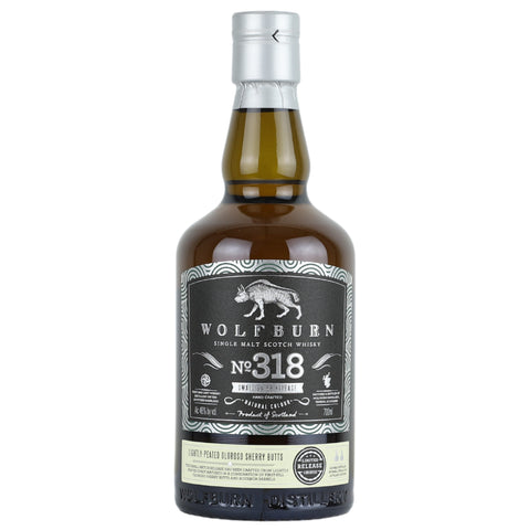 Wolfburn Small Batch 318 Lightly Peated 1st Fill Sherry Single Malt Scotch