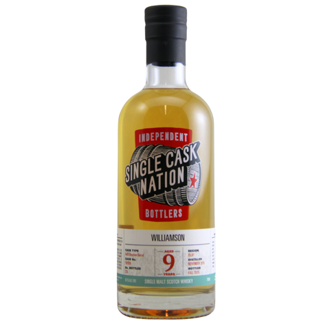 Williamson 2015 9yr Single Cask Nation Single Malt Scotch
